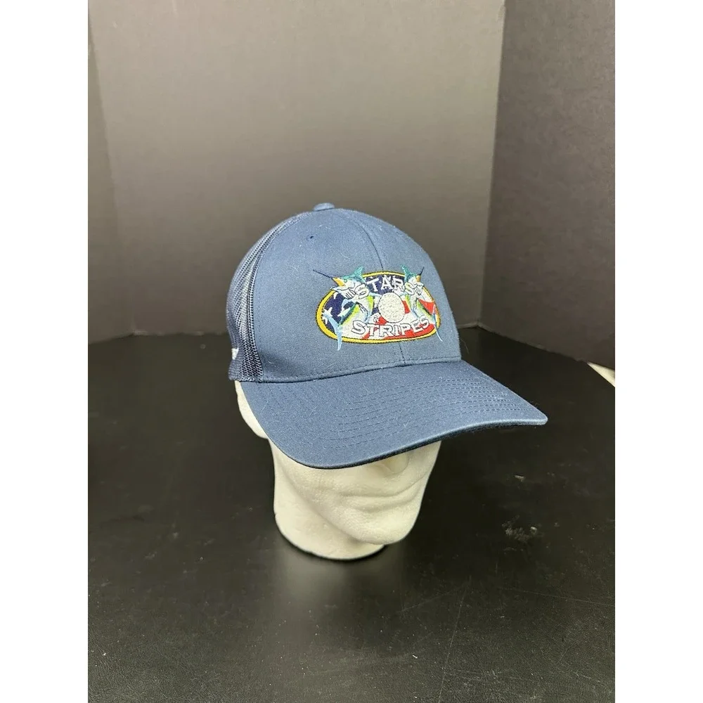 The Feel Good Fishing Tournament Snapback Blue Baseball Cap Hat One Size
